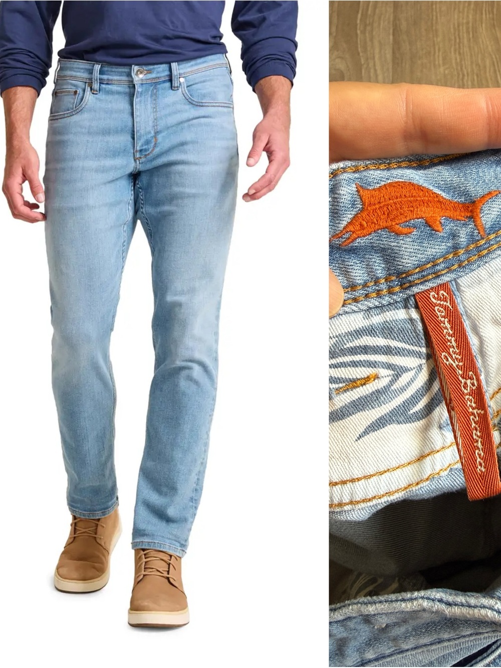 Tommy Bahama Light Wash Slim Straight Men's Jeans- size 32